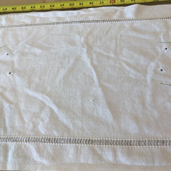 LOT of 6 Hand Embroidered Table Runners - Picture 16 of 16